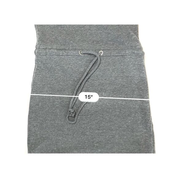 Guess Vneck Racerback Gray Knit Drop Waist Sleeveless Dress XS Coverup Beach - Picture 7 of 12